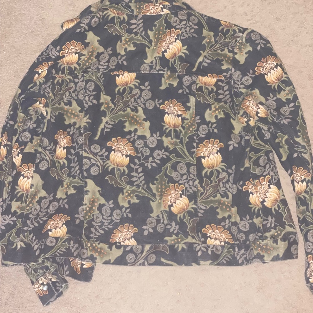Coldwater Creek Floral Patterned Women's Jacket - Picture 2 of 3